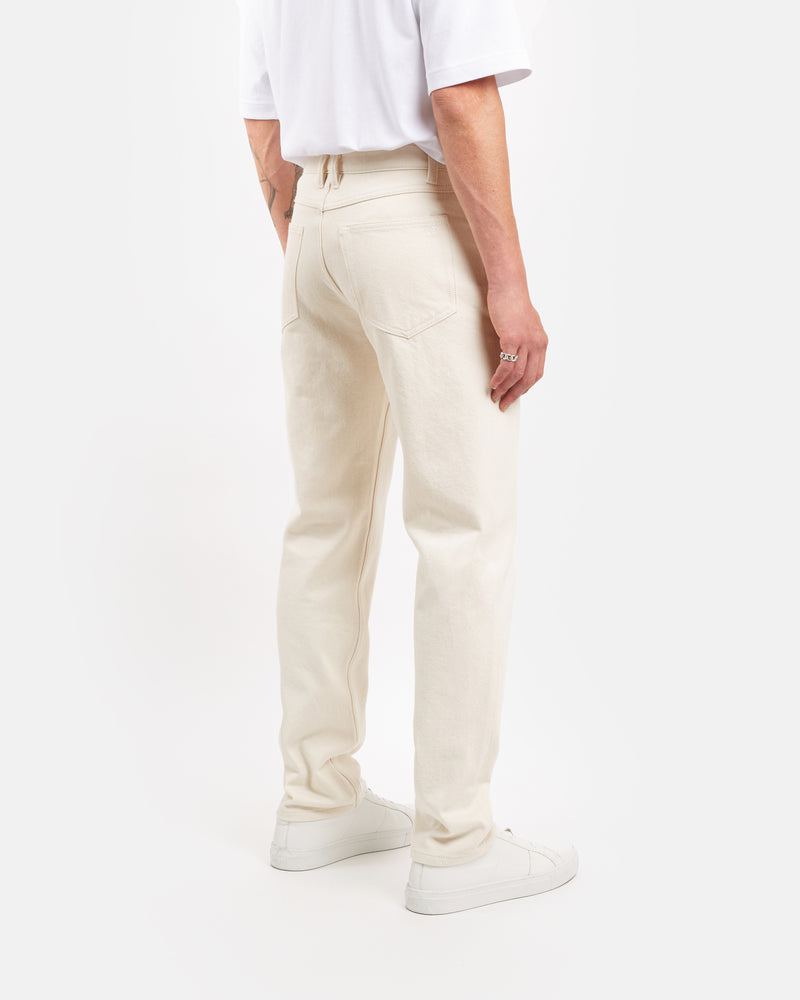Relaxed tapered fit jeans in natural