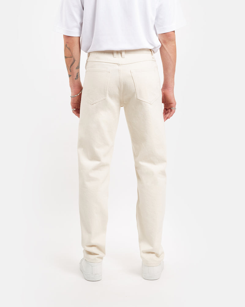 Relaxed tapered fit jeans in natural