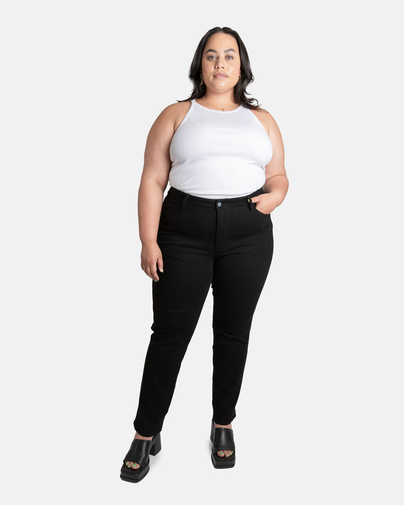 Fit Archive: Slim straight fit jeans in graphite black