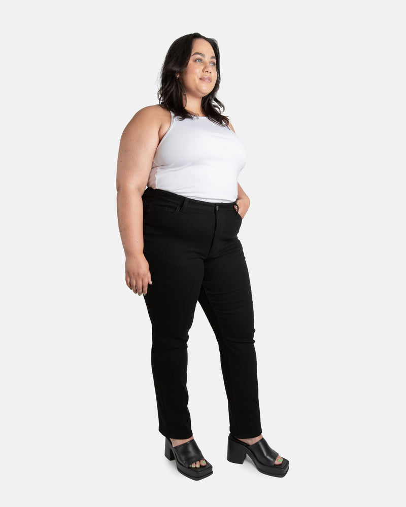 Fit Archive: Slim straight fit jeans in graphite black