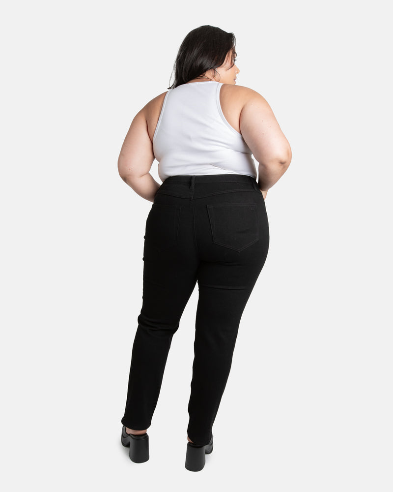 Fit Archive: Slim straight fit jeans in graphite black