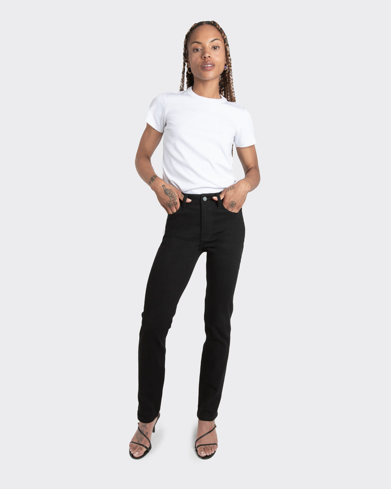 Fit Archive: Slim straight fit jeans in graphite black
