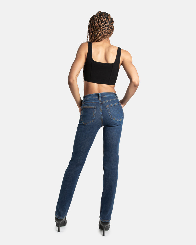 Fit Archive: Slim straight fit jeans in mid blue