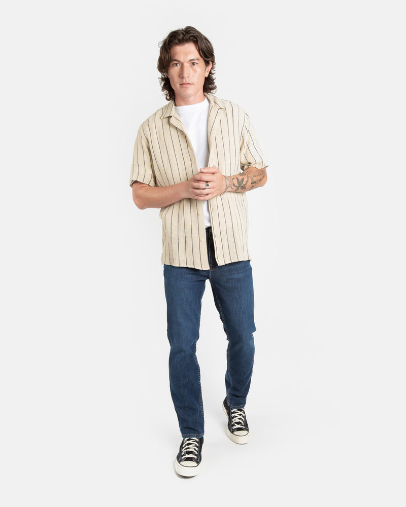 Fit Archive: Tapered fit jeans in mid blue