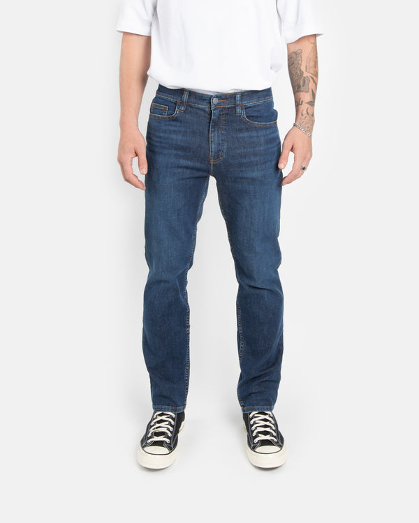 Fit Archive: Tapered fit jeans in mid blue