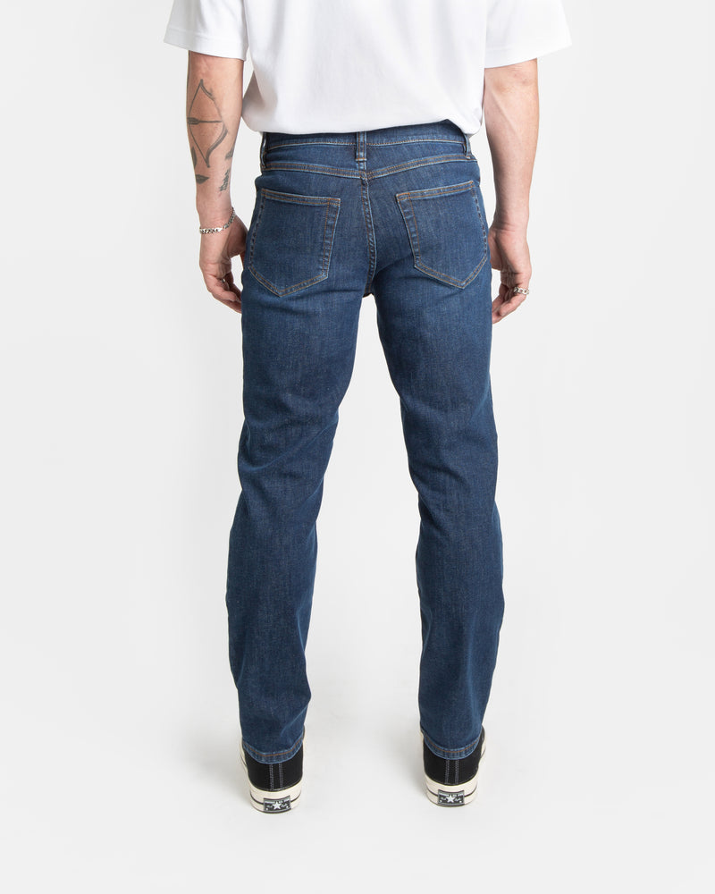 Fit Archive: Tapered fit jeans in mid blue