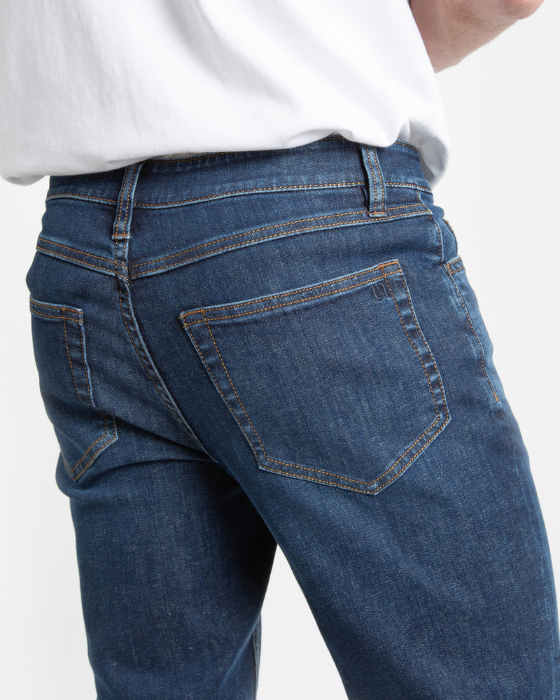 Fit Archive: Tapered fit jeans in mid blue