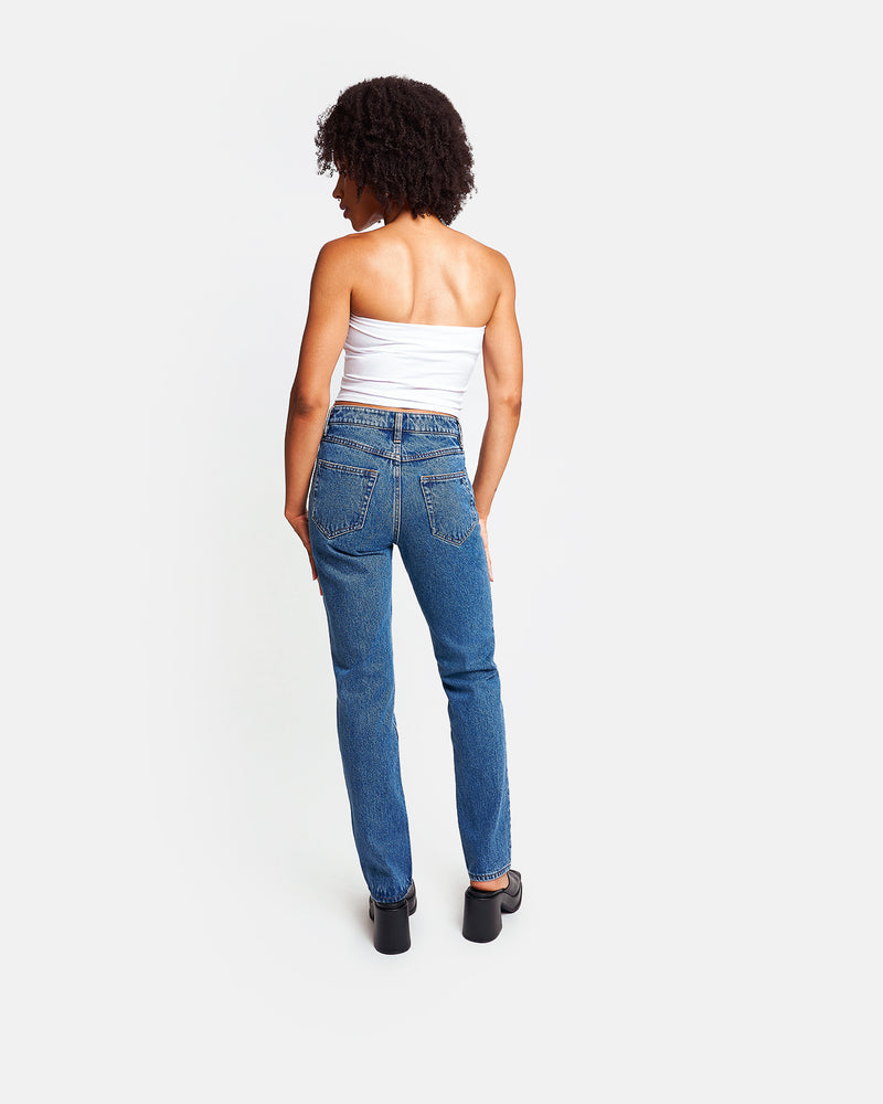 Classic straight fit jeans in organic mid vintage