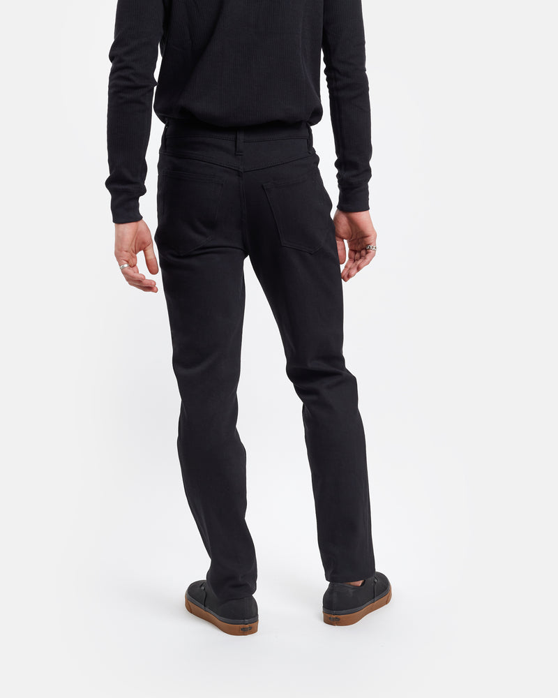 Tapered fit jeans in graphite black