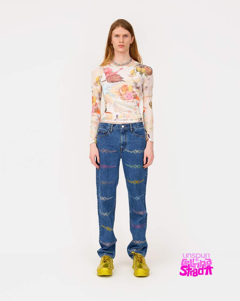 Collina Strada x unspun™ Custom Fit Butterfly Jeans